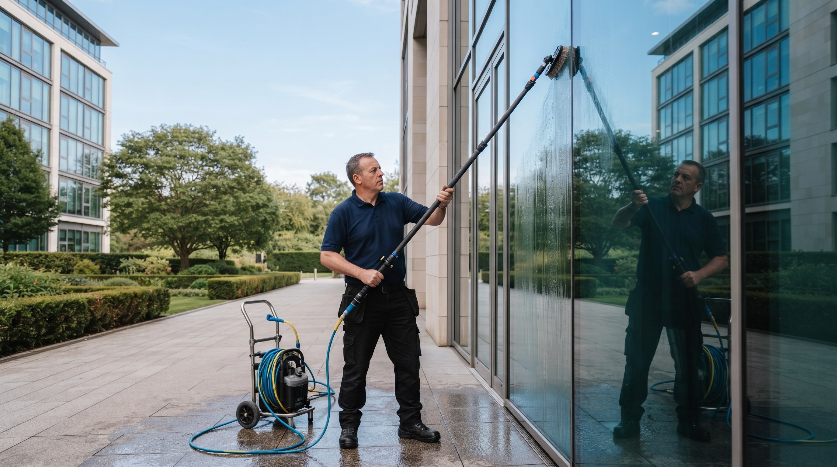 Commercial window cleaning